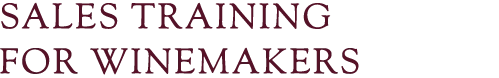 Sales Training for Winemakers